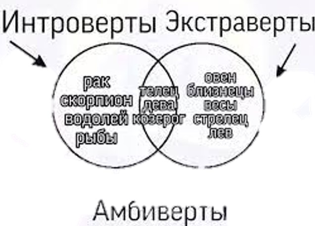 Тест на экстраверта и интроверта и амбиверта по картинке